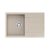 Quadron MORGAN 111, 780 x 500 mm river sand bézs színű gránit mosogatótálca csepptálcával