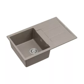   Quadron MORGAN 111, 780 x 500 mm soft taupe bézs színű gránit mosogatótálca csepptálcával