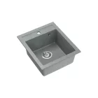 Quadron JOHNNY 100, 430 x 500 mm silver stone szürke színű gránit mosogatótálca