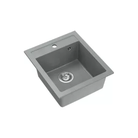   Quadron JOHNNY 100, 430 x 500 mm silver stone szürke színű gránit mosogatótálca