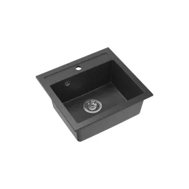   Quadron JOHNNY 110, 500 x 470 mm black dotted fekete színű gránit mosogatótálca