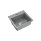 Quadron JOHNNY 110, 500 x 470 mm silver stone szürke színű gránit mosogatótálca