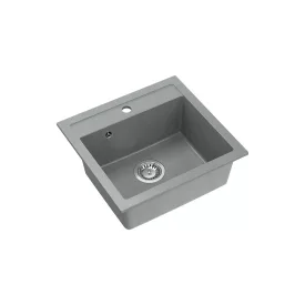   Quadron JOHNNY 110, 500 x 470 mm silver stone szürke színű gránit mosogatótálca