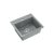 Quadron JOHNNY 110, 500 x 470 mm silver stone szürke színű gránit mosogatótálca