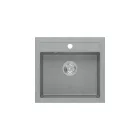Quadron JOHNNY 110, 500 x 470 mm silver stone szürke színű gránit mosogatótálca