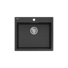 Quadron MORGAN 110, 570 x 500 mm black dotted fekete színű gránit mosogatótálca