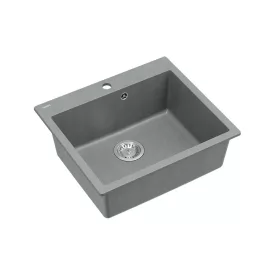   Quadron MORGAN 110, 570 x 500 mm silver stone szürke színű gránit mosogatótálca