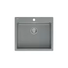 Quadron MORGAN 110, 570 x 500 mm silver stone szürke színű gránit mosogatótálca