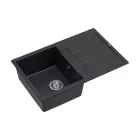 Quadron MORGAN 111, 780 x 500 mm black dotted fekete színű gránit mosogatótálca csepptálcával