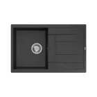 Quadron MORGAN 111, 780 x 500 mm black dotted fekete színű gránit mosogatótálca csepptálcával