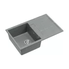 Quadron MORGAN 111, 780 x 500 mm silver stone szürke színű gránit mosogatótálca csepptálcával