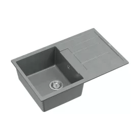   Quadron MORGAN 111, 780 x 500 mm silver stone szürke színű gránit mosogatótálca csepptálcával