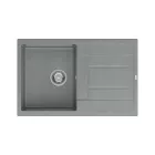 Quadron MORGAN 111, 780 x 500 mm silver stone szürke színű gránit mosogatótálca csepptálcával