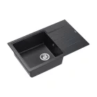 Quadron PETER 111, 780 x 500 mm black dotted fekete színű gránit mosogatótálca csepptálcával