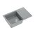 Quadron PETER 111, 780 x 500 mm silver stone szürke színű gránit mosogatótálca csepptálcával