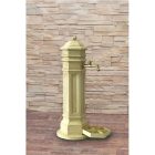 PISA kerti alumínium öntvény állókút műkő, külső menetes réz kerti csappal