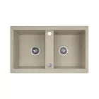 Laveo Barbados 80, 780 x 480 mm vézs színű gránit mosogatótálca