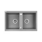 Laveo Barbados 80, 780 x 480 mm szürke színű gránit mosogatótálca