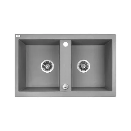 Laveo Barbados 80, 780 x 480 mm szürke színű gránit mosogatótálca