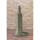 ROMA kerti alumínium öntvény állókút gránit, külső menetes réz kerti csappal 