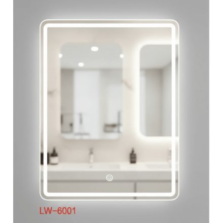 Mirage 50 tükör 3 színű led világítással és páramentesítővel 50x70 cm