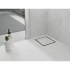 Mexen Flat M13 négyzet alakú padlóösszefolyó 12x12 cm, arany