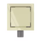 Mexen Flat M13 négyzet alakú padlóösszefolyó 12x12 cm, arany