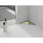 Mexen Flat M13 háromszög alakú padlóösszefolyó 20x20 cm, arany