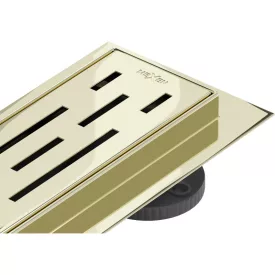Mexen Flat M01 vonalmenti zuhanyfolyóka 50 cm, arany