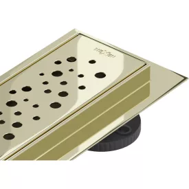 Mexen Flat M12 vonalmenti zuhanyfolyóka 50 cm, arany