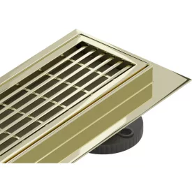 Mexen Flat M33 vonalmenti zuhanyfolyóka 50 cm, arany