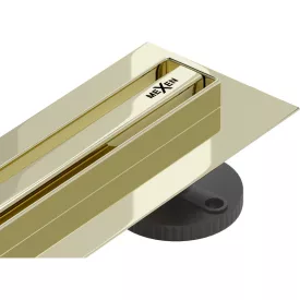 Mexen Flat 360° Slim vonalmenti zuhanyfolyóka 50 cm, arany