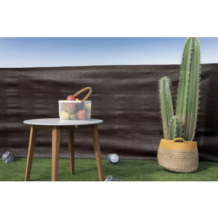 RECYNET árnyékoló háló gomblyukakkal, 1,5x10 m, barna, 85%-os takarás, 120 g/m²