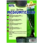 Árnyékoló háló Mediumtex 2x10m zöld 90%, 180G/M2