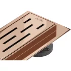 Mexen Flat M01 360° forgatható vonalmenti zuhanyfolyóka 50 cm, rózsaarany