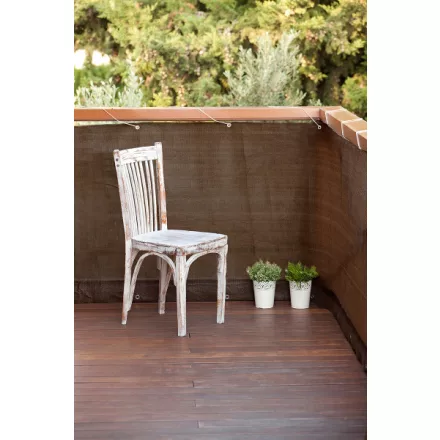 Balcony Easy erkélyháló füzőlyukakkal, 0,9x5 m, barna, 90%-os takarás, 160 g/m²