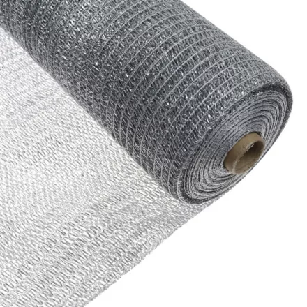 Árnyékoló háló kerítésre, 1,8x50 m, szürke, 80%-os takarás, 90 g/m²