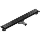 Mexen Flat M01 360° forgatható vonalmenti zuhanyfolyóka 50 cm, matt fekete