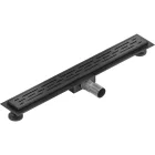 Mexen Flat M01 vonalmenti zuhanyfolyóka 70 cm, matt fekete