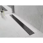 Mexen Flat M12 vonalmenti zuhanyfolyóka 50 cm, matt fekete