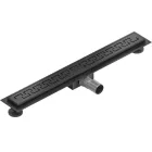 Mexen Flat M15 vonalmenti zuhanyfolyóka 50 cm, matt fekete