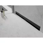 Mexen Flat Wall falba építhető zuhanyfolyóka 90 cm, matt fekete
