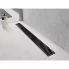 Mexen Flat M33 vonalmenti zuhanyfolyóka 50 cm, matt fekete