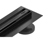 Mexen Flat 360° Slim vonalmenti zuhanyfolyóka 70 cm, matt fekete