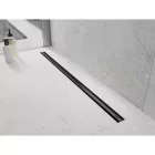 Mexen Flat 360° Slim vonalmenti zuhanyfolyóka 70 cm, matt fekete