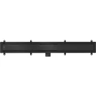 Mexen Flat ABS vonalmenti zuhanyfolyóka 70 cm, matt fekete
