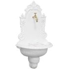 VIENNA kerti alumínium öntvény falikút fehér, tömlővéges réz kerti csappal