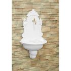 VIENNA kerti alumínium öntvény falikút fehér, tömlővéges réz kerti csappal