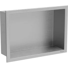   Mexen X-Wall-R beépíthető falfülke peremmel 30 x 20 cm, inox