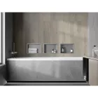 Mexen X-Wall-R beépíthető falfülke peremmel 30 x 20 cm, inox